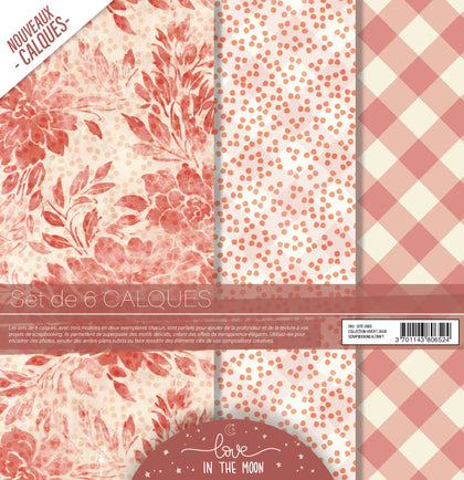 Set de Calques Scrapbooking - Hiver tout doux - Love in the Moon