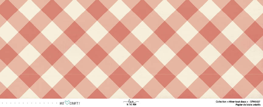 Set Papiers Scrapbooking - Hiver tout doux - Love in the Moon