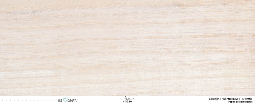 Set Papiers Scrapbooking - Hiver tout doux - Love in the Moon