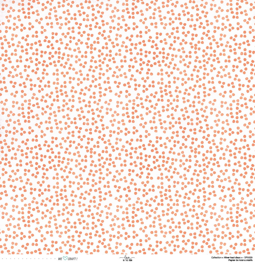 Set Papiers Scrapbooking - Hiver tout doux - Love in the Moon