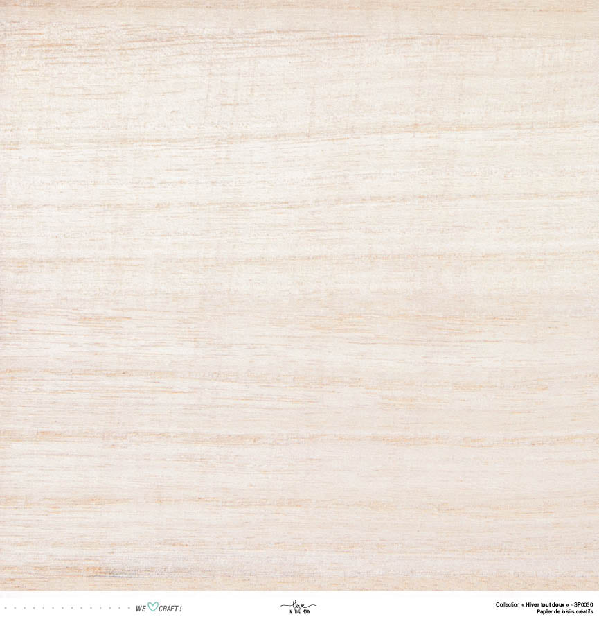 Set Papiers Scrapbooking - Hiver tout doux - Love in the Moon