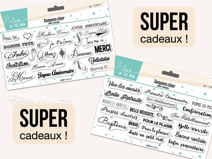 Duo de 2 planches 10x21cm - Super utiles !