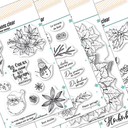 Lot de 4 planches de motifs 10x15cm chacune