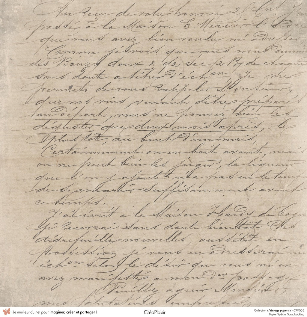 Set papiers Vintage Papers - 6 papiers 30,5x31,5 cm + 6 papiers 12x30,5cm