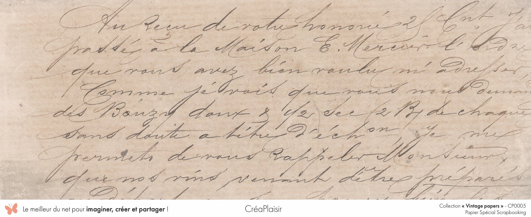 Set papiers Vintage Papers - 6 papiers 30,5x31,5 cm + 6 papiers 12x30,5cm