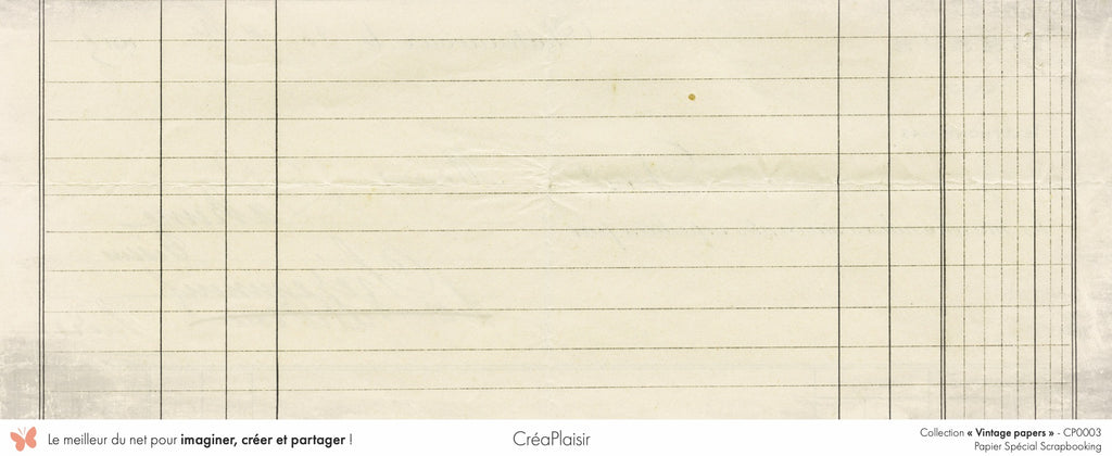 Set papiers Vintage Papers - 6 papiers 30,5x31,5 cm + 6 papiers 12x30,5cm