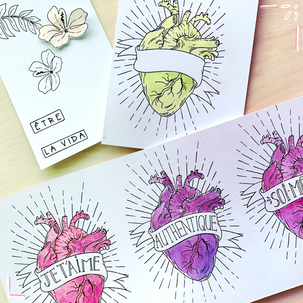 9 Tampons transparents "Viva la Vida" Frida Kahlo®