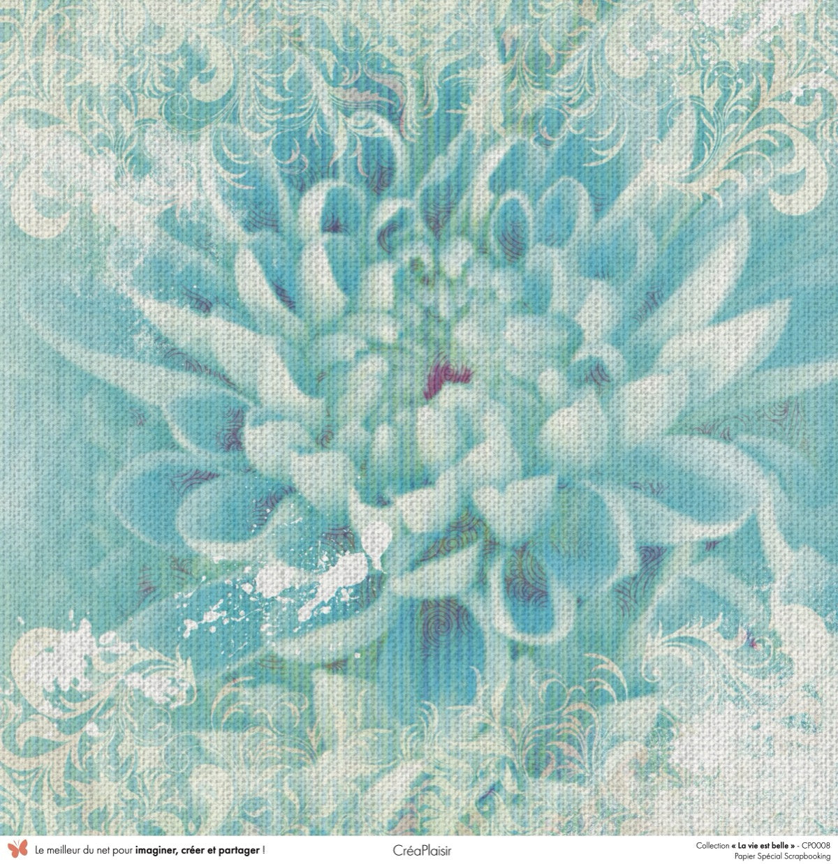 Set papiers La vie est belle - 6 papiers 30,5x31,5 cm + 6 papiers 12x30,5cm