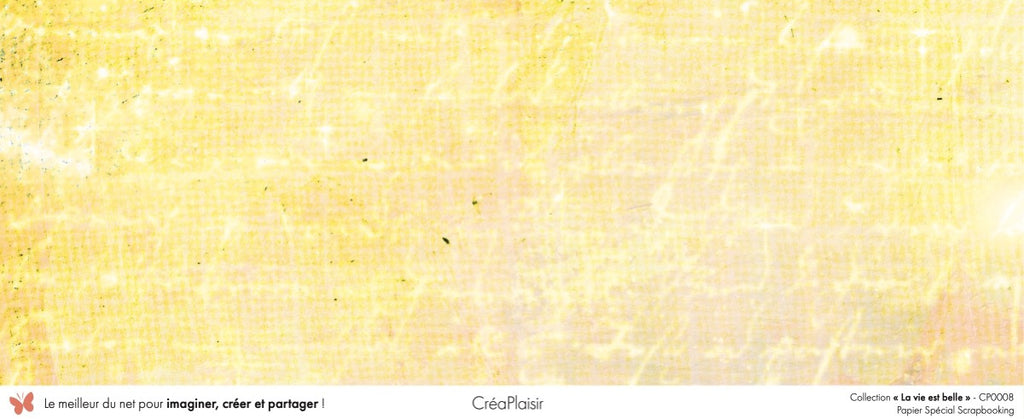 Set papiers La vie est belle - 6 papiers 30,5x31,5 cm + 6 papiers 12x30,5cm