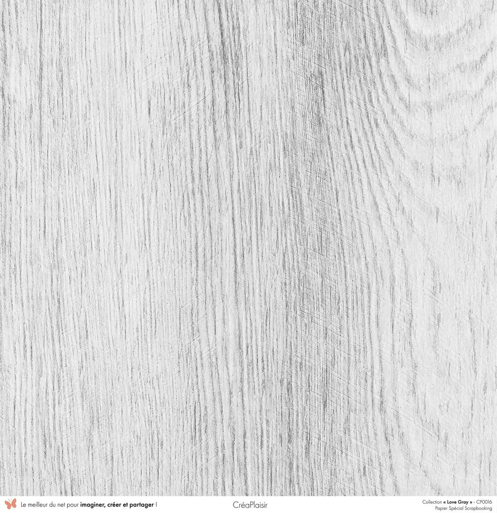 Set 12 papiers Love Gray - 6 papiers 30,5x31,5 cm + 6 papiers 12x30,5cm