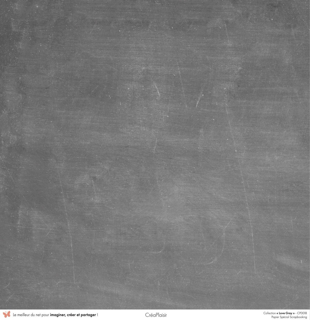 Set 12 papiers Love Gray - 6 papiers 30,5x31,5 cm + 6 papiers 12x30,5cm
