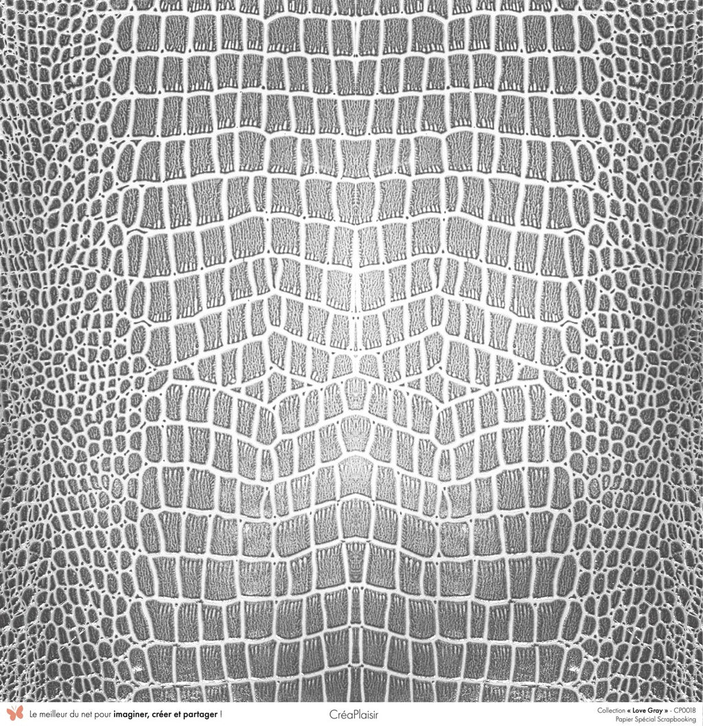 Set 12 papiers Love Gray - 6 papiers 30,5x31,5 cm + 6 papiers 12x30,5cm