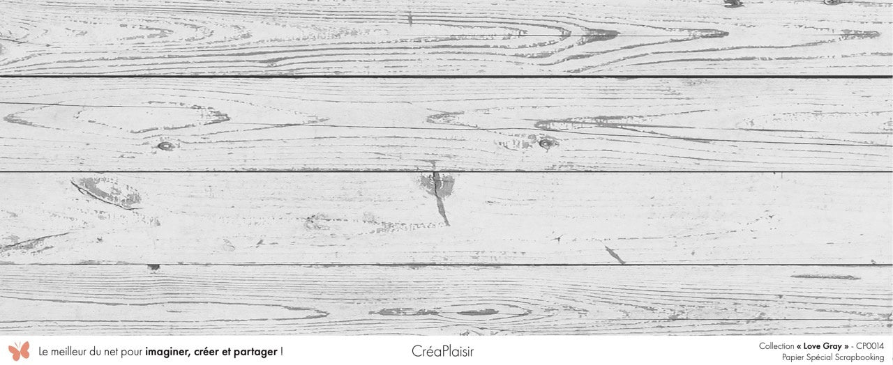 Set 12 papiers Love Gray - 6 papiers 30,5x31,5 cm + 6 papiers 12x30,5cm