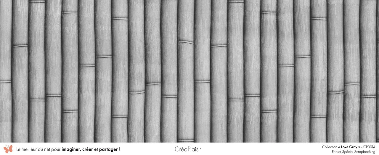 Set 12 papiers Love Gray - 6 papiers 30,5x31,5 cm + 6 papiers 12x30,5cm