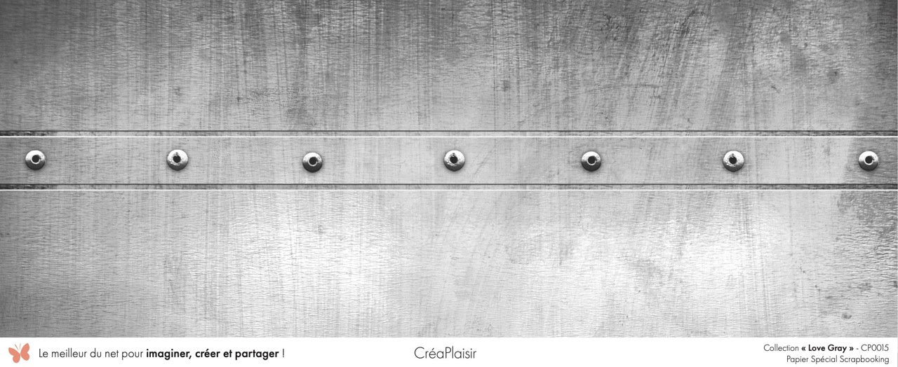 Set 12 papiers Love Gray - 6 papiers 30,5x31,5 cm + 6 papiers 12x30,5cm