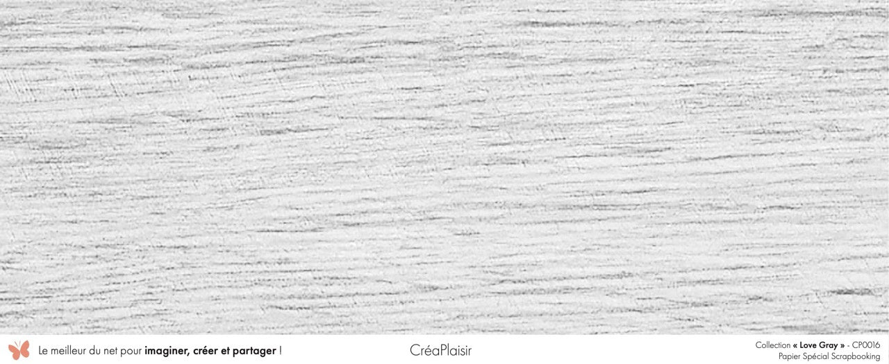 Set 12 papiers Love Gray - 6 papiers 30,5x31,5 cm + 6 papiers 12x30,5cm