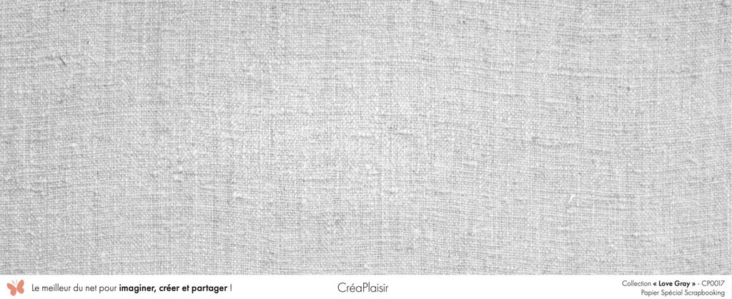 Set 12 papiers Love Gray - 6 papiers 30,5x31,5 cm + 6 papiers 12x30,5cm
