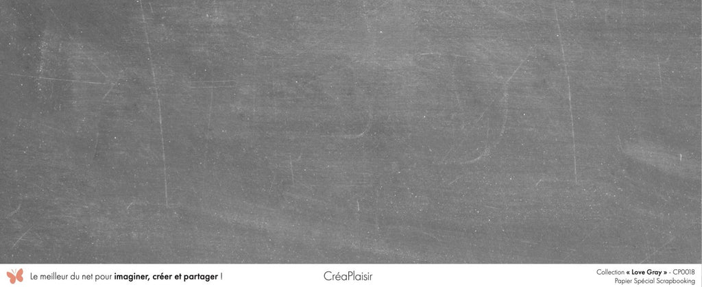 Set 12 papiers Love Gray - 6 papiers 30,5x31,5 cm + 6 papiers 12x30,5cm