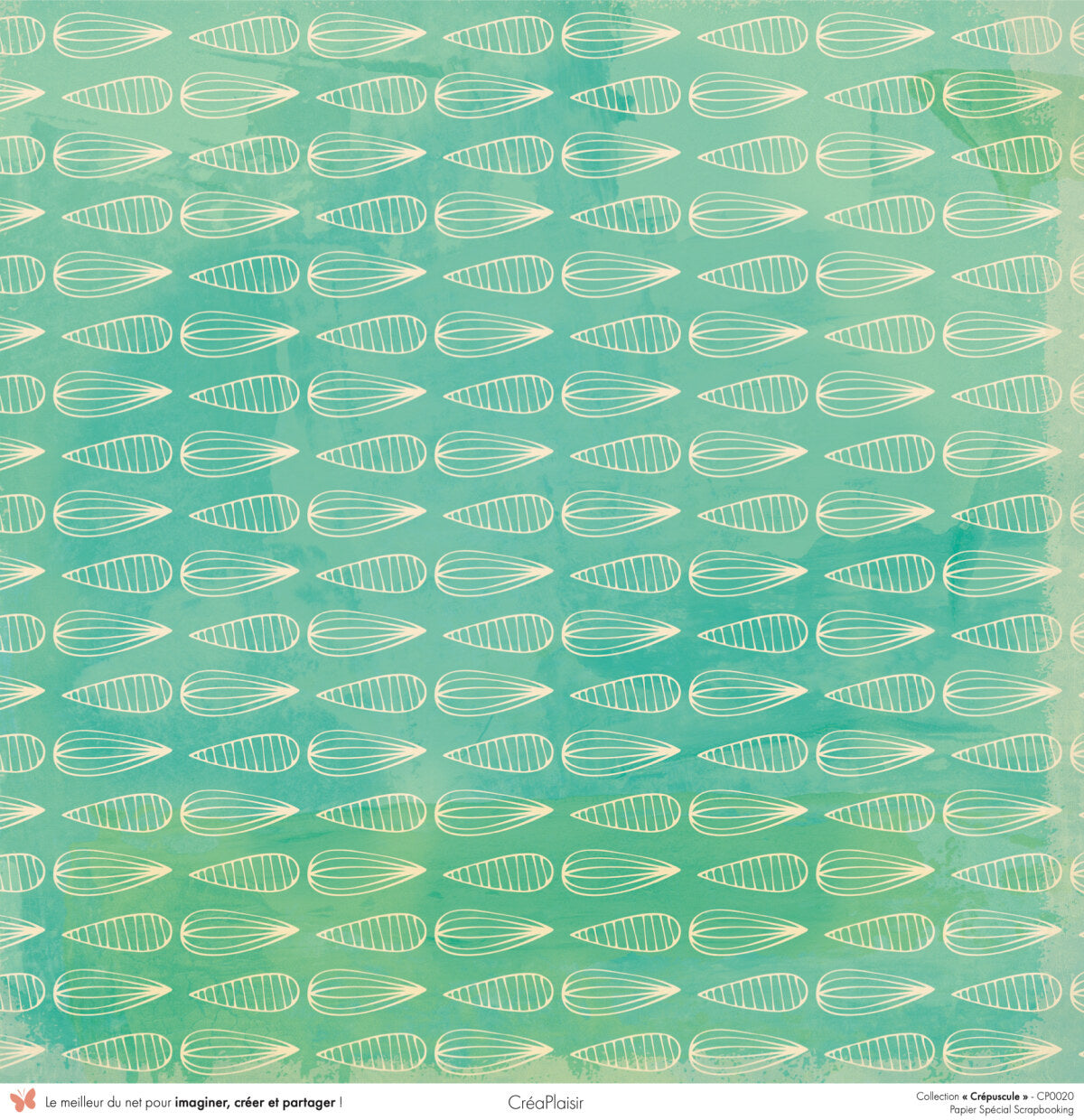 Set papiers Crépuscule - 6 papiers 30,5x31,5 cm + 6 papiers 12x30,5cm