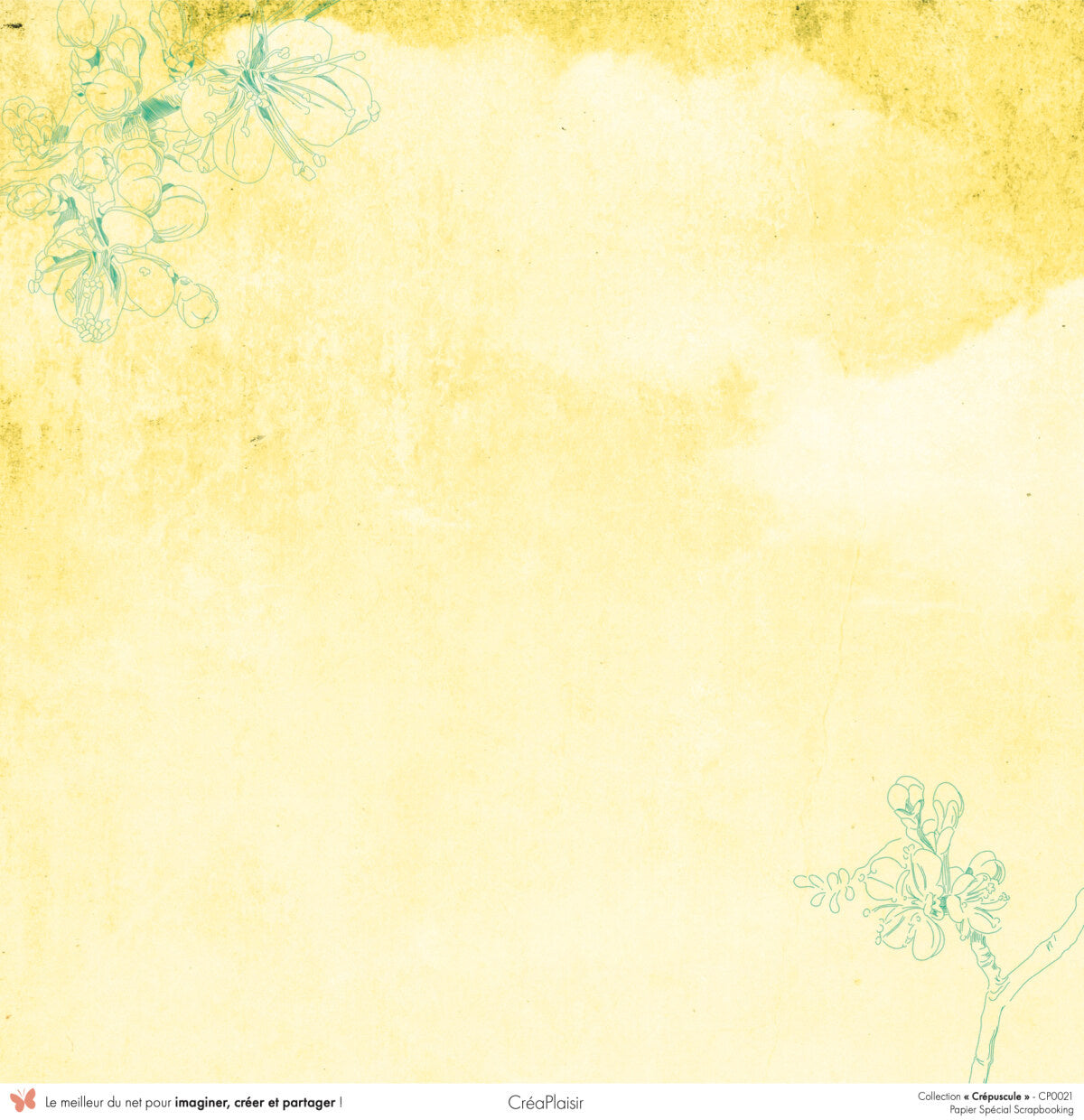 Set papiers Crépuscule - 6 papiers 30,5x31,5 cm + 6 papiers 12x30,5cm