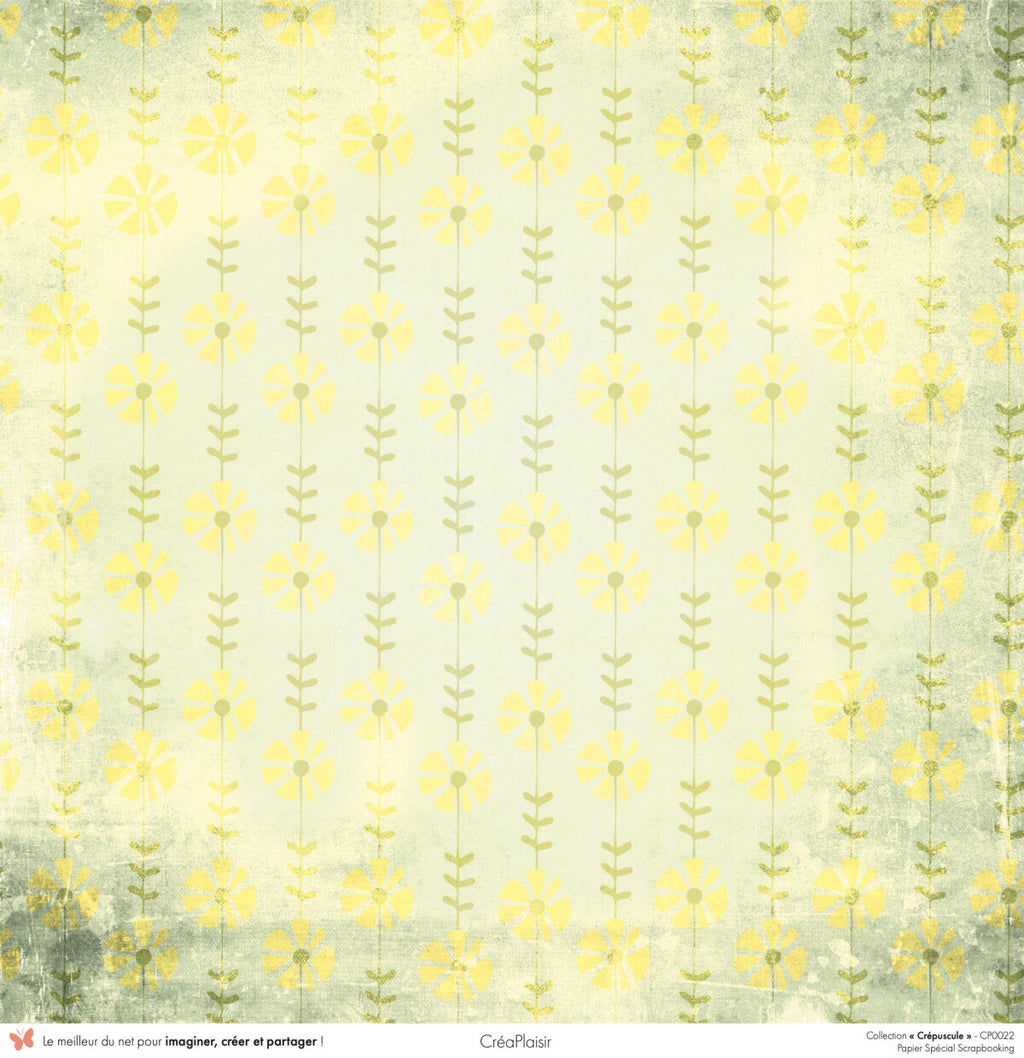 Set papiers Crépuscule - 6 papiers 30,5x31,5 cm + 6 papiers 12x30,5cm