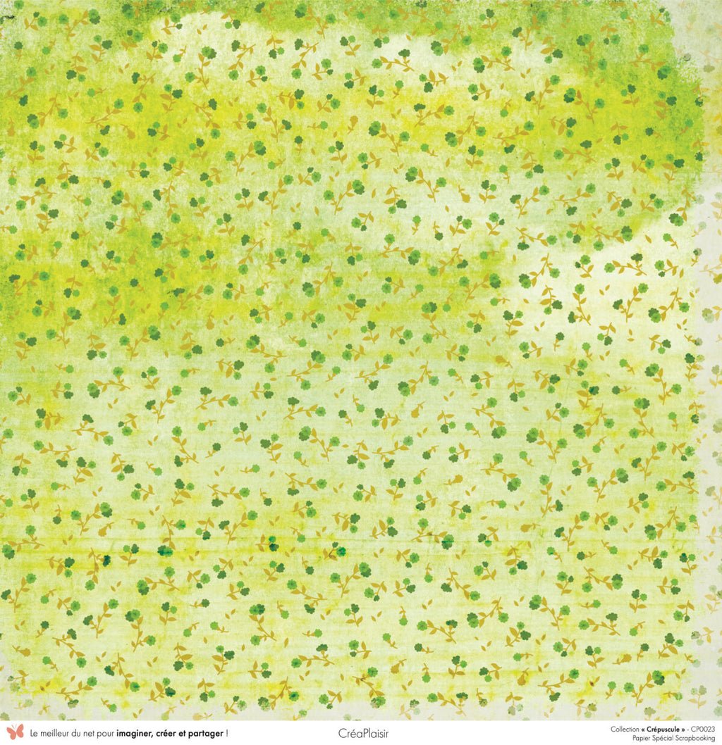 Set papiers Crépuscule - 6 papiers 30,5x31,5 cm + 6 papiers 12x30,5cm