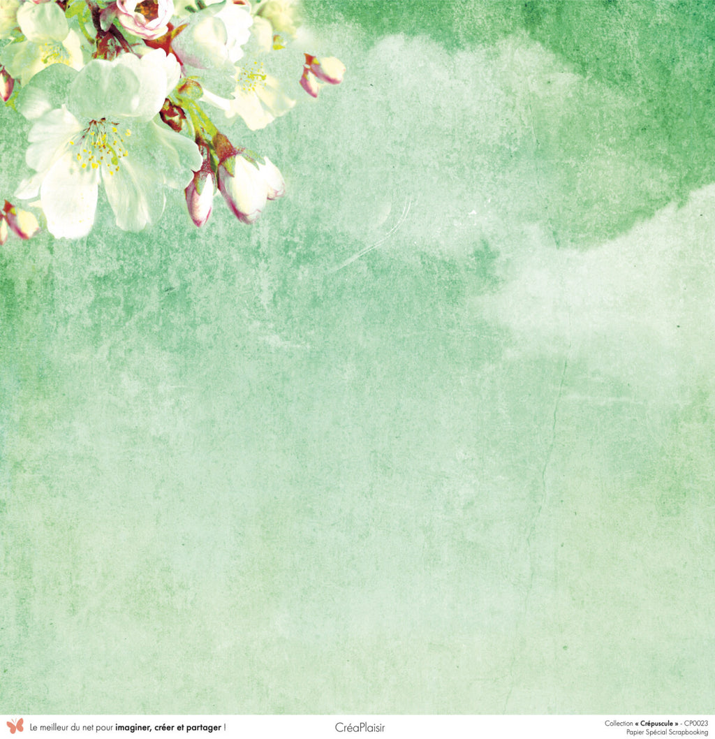 Set papiers Crépuscule - 6 papiers 30,5x31,5 cm + 6 papiers 12x30,5cm