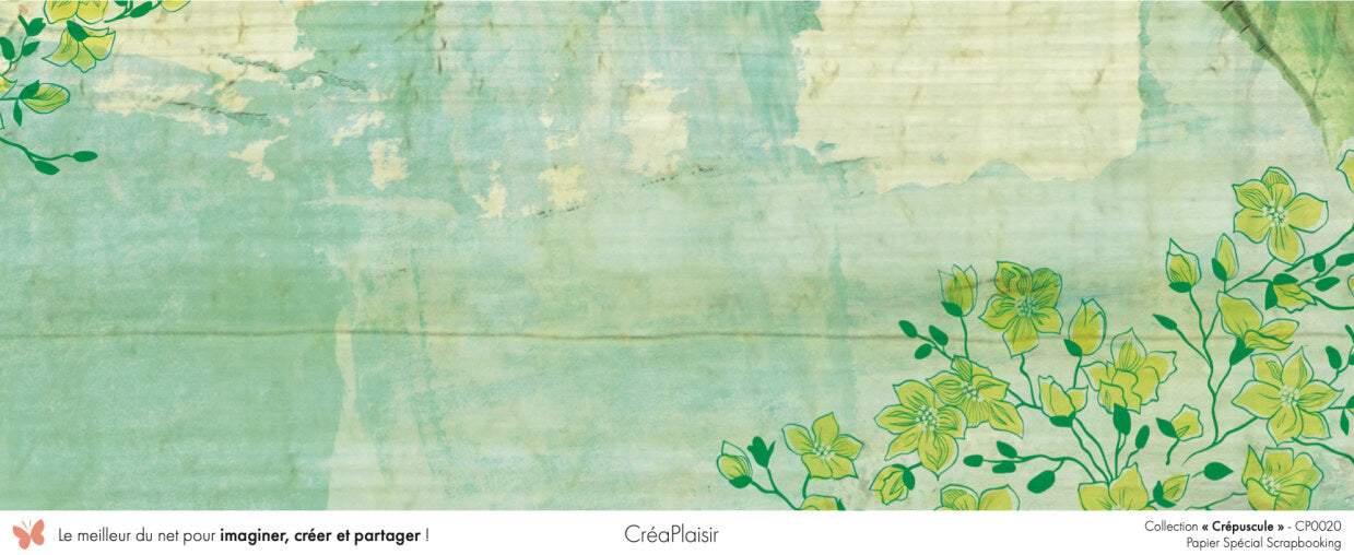 Set papiers Crépuscule - 6 papiers 30,5x31,5 cm + 6 papiers 12x30,5cm