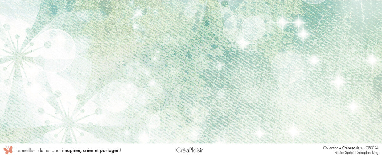 Set papiers Crépuscule - 6 papiers 30,5x31,5 cm + 6 papiers 12x30,5cm