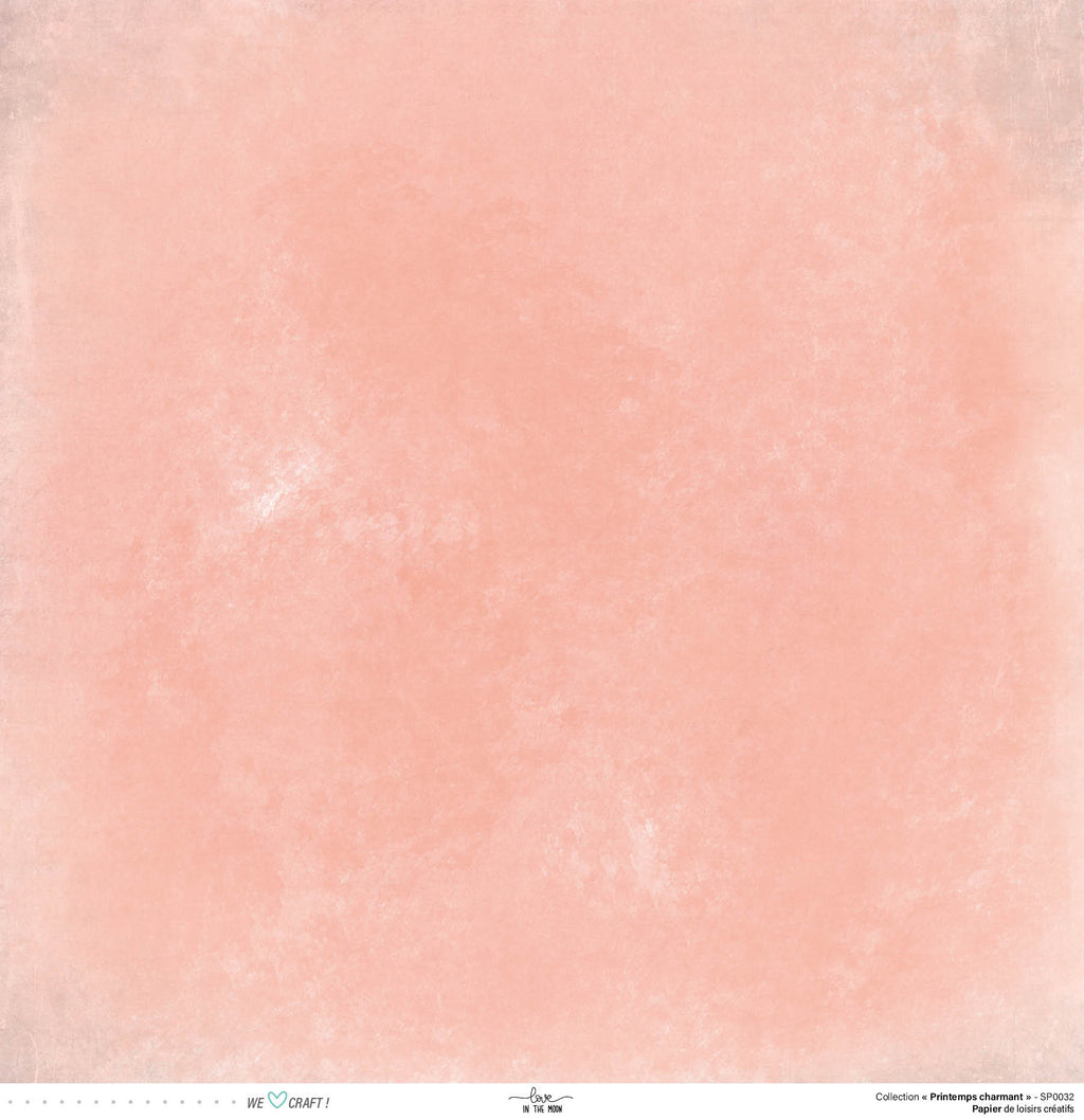 Set 12 Papiers Scrapbooking - Printemps Charmant - 6 papiers 30,5x31,5 cm + 6 papiers 12x30,5cm