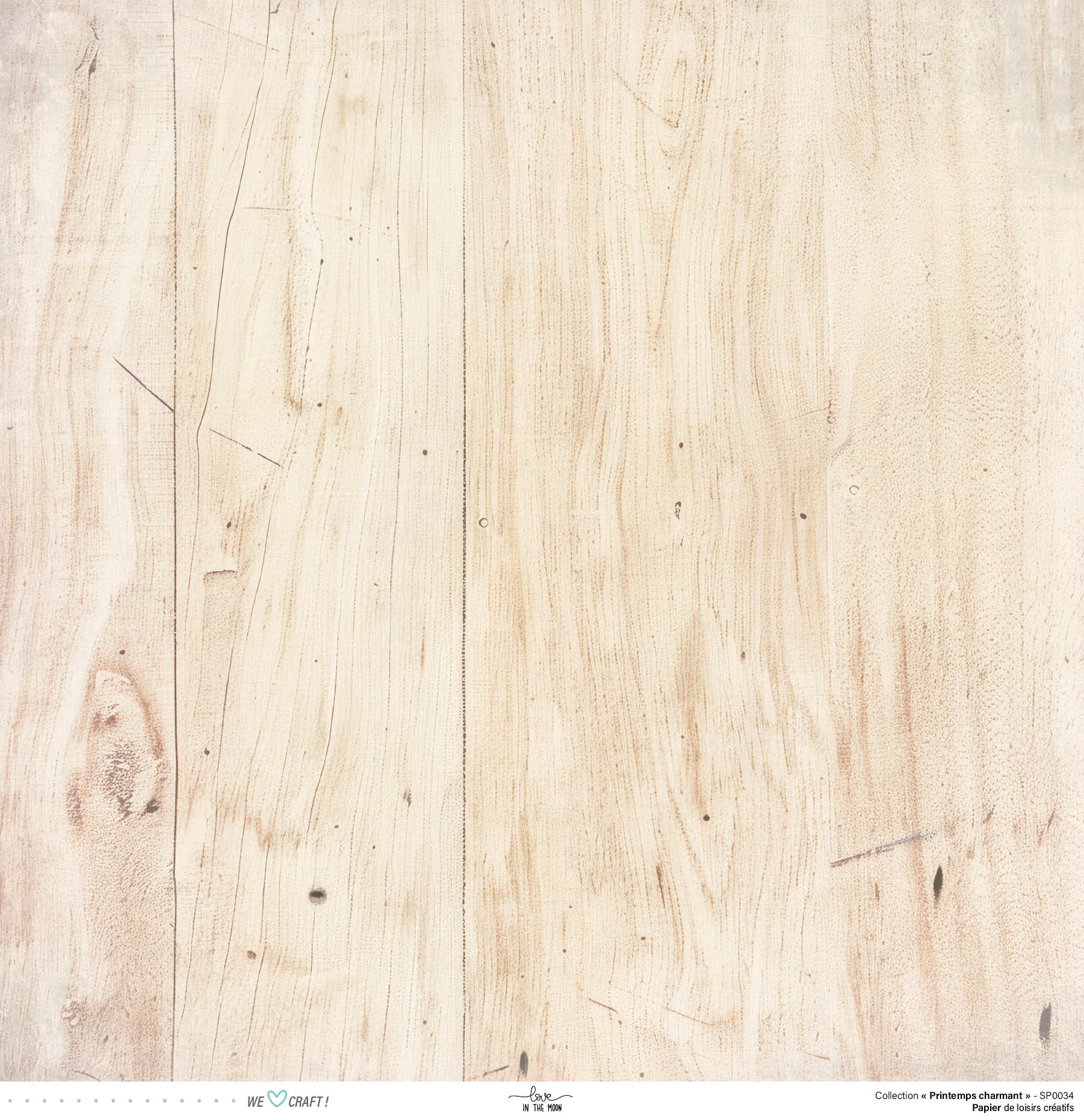 Set 12 Papiers Scrapbooking - Printemps Charmant - 6 papiers 30,5x31,5 cm + 6 papiers 12x30,5cm