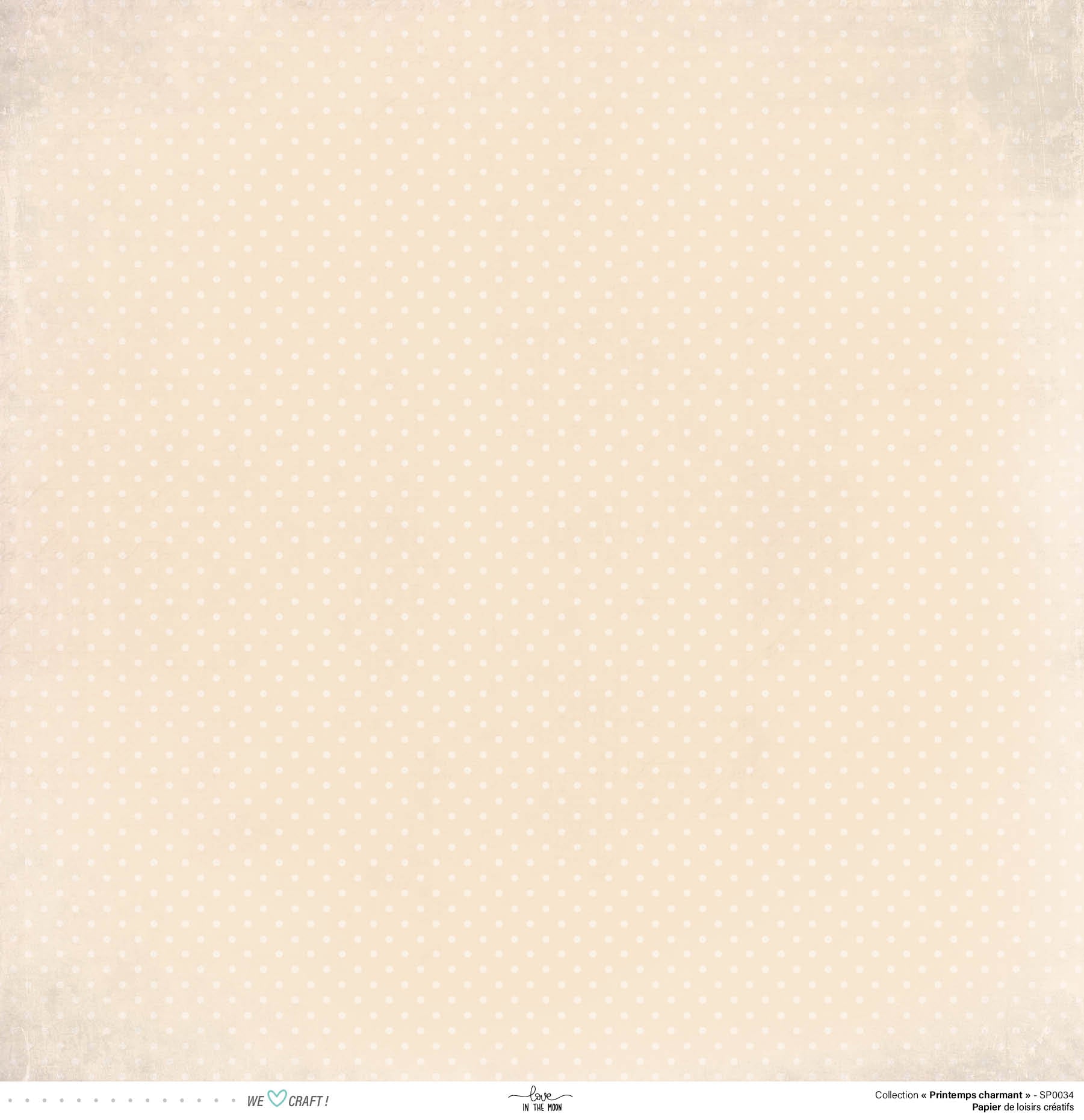 Set 12 Papiers Scrapbooking - Printemps Charmant - 6 papiers 30,5x31,5 cm + 6 papiers 12x30,5cm