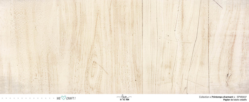 Set 12 Papiers Scrapbooking - Printemps Charmant - 6 papiers 30,5x31,5 cm + 6 papiers 12x30,5cm