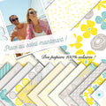 Set papiers Lemon - 6 papiers 30,5x31,5 cm + 6 papiers 12x30,5cm