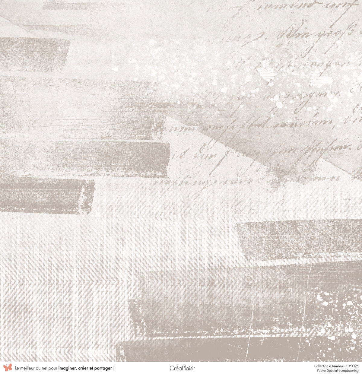 Set papiers Lemon - 6 papiers 30,5x31,5 cm + 6 papiers 12x30,5cm