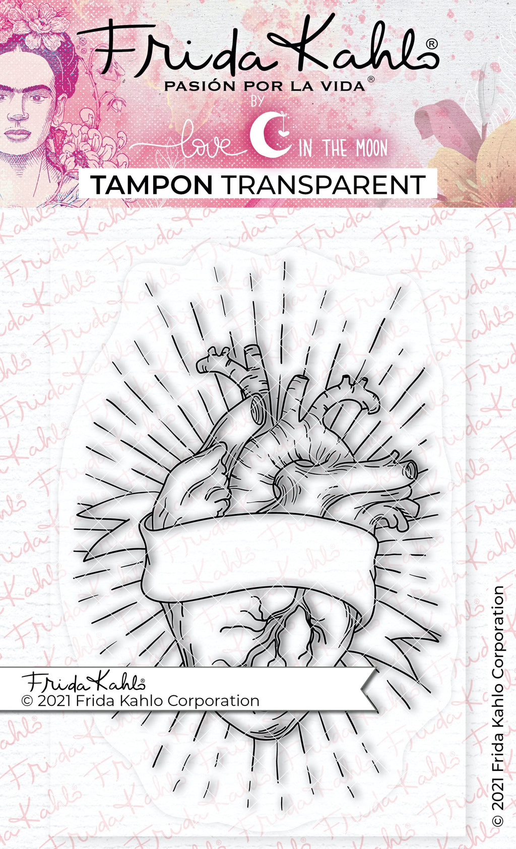 Tampon transparent "Mon Coeur" Frida Kahlo®