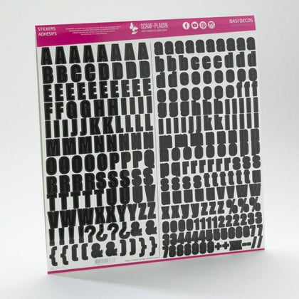 Stickers Basi'Decos Les Alphabets Noirs