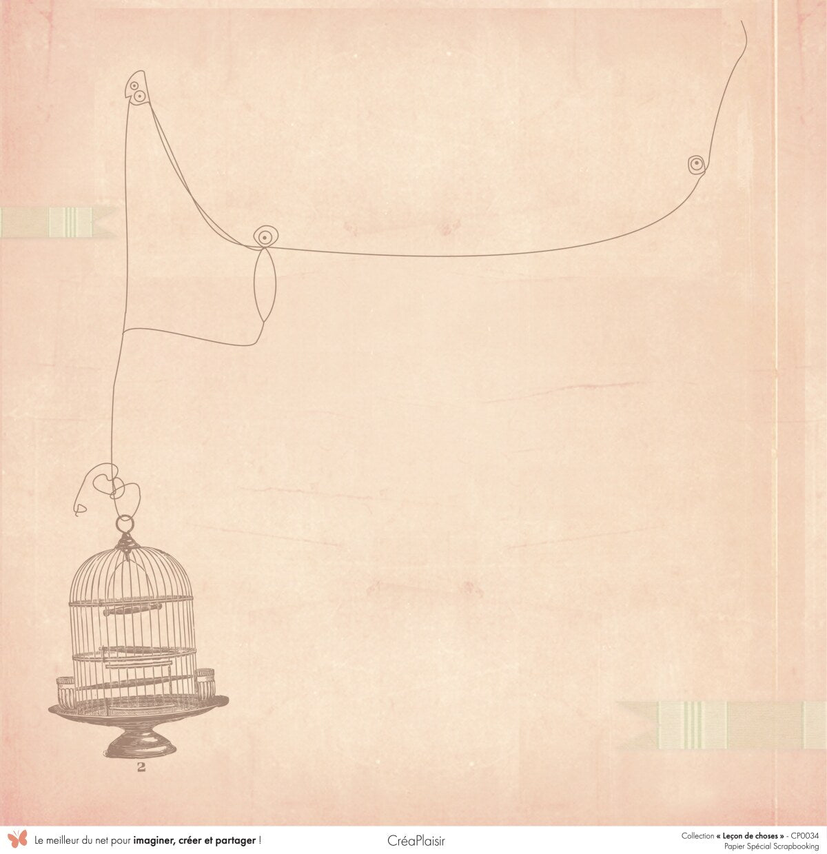 Set papiers Leçon de choses - 6 papiers 30,5x31,5 cm + 6 papiers 12x30,5cm