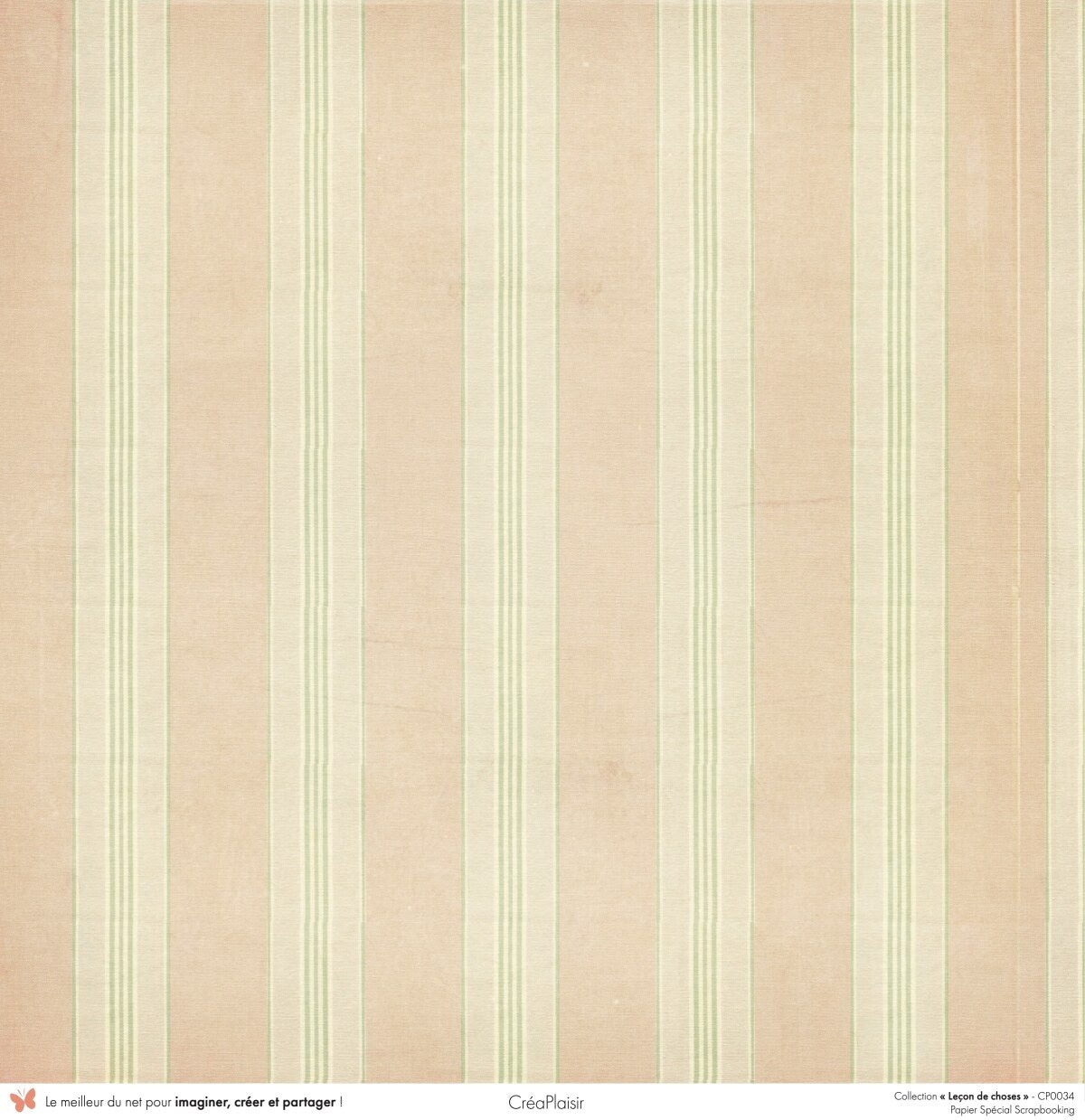 Set papiers Leçon de choses - 6 papiers 30,5x31,5 cm + 6 papiers 12x30,5cm