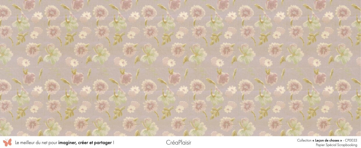 Set papiers Leçon de choses - 6 papiers 30,5x31,5 cm + 6 papiers 12x30,5cm