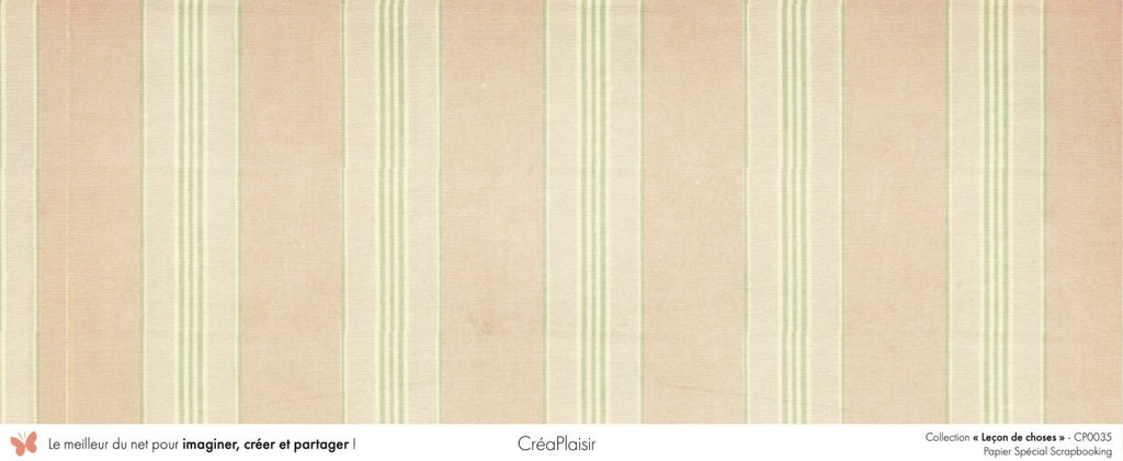 Set papiers Leçon de choses - 6 papiers 30,5x31,5 cm + 6 papiers 12x30,5cm