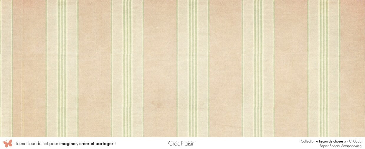 Set papiers Leçon de choses - 6 papiers 30,5x31,5 cm + 6 papiers 12x30,5cm