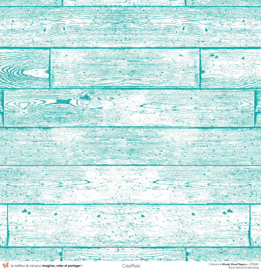 Set papiers Woody Wood Papers - 6 papiers 30,5x31,5 cm + 6 papiers 12x30,5cm