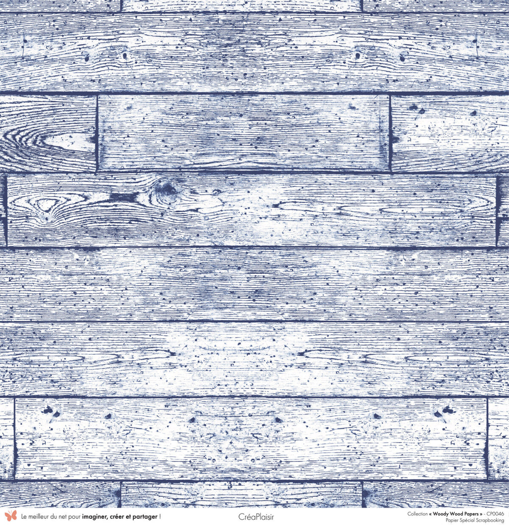 Set papiers Woody Wood Papers - 6 papiers 30,5x31,5 cm + 6 papiers 12x30,5cm