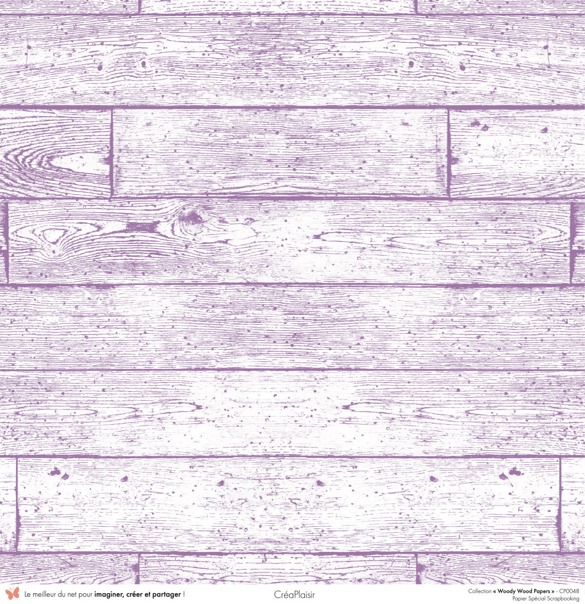 Set papiers Woody Wood Papers - 6 papiers 30,5x31,5 cm + 6 papiers 12x30,5cm