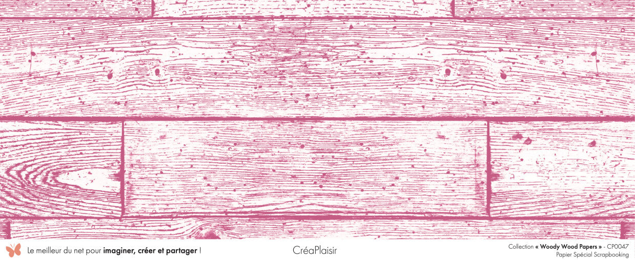 Set papiers Woody Wood Papers - 6 papiers 30,5x31,5 cm + 6 papiers 12x30,5cm