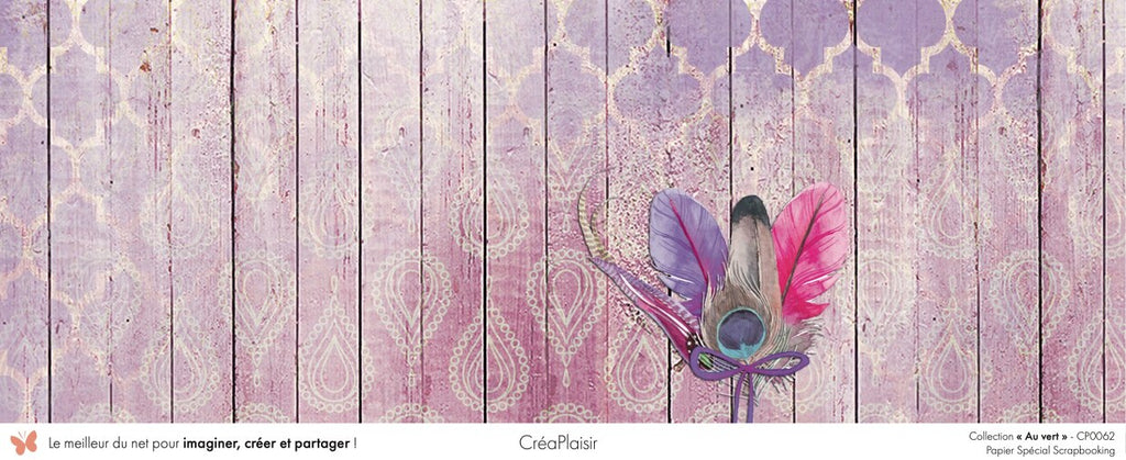 Set papiers Au vert - 12 papiers : 6 papiers 30,5x31,5 cm + 6 papiers 12x30,5cm