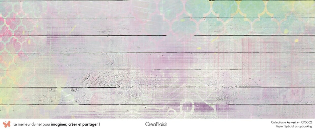 Set papiers Au vert - 12 papiers : 6 papiers 30,5x31,5 cm + 6 papiers 12x30,5cm