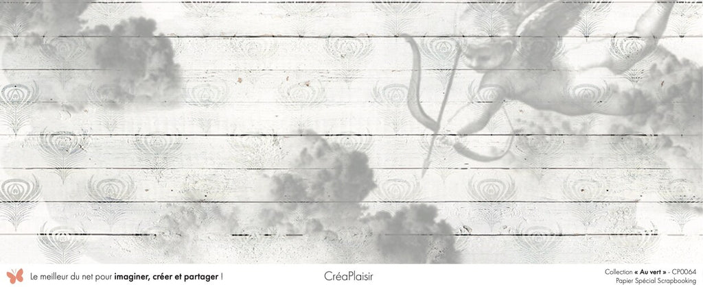 Set papiers Au vert - 12 papiers : 6 papiers 30,5x31,5 cm + 6 papiers 12x30,5cm