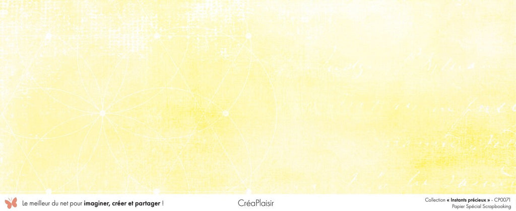 Set 12 papiers Instants précieux - 12 papiers : 6 papiers 30,5x31,5 cm + 6 papiers 12x30,5cm